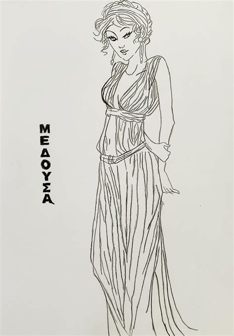 What If Goddess Athena didn't cursed Medusa. : r/sketches