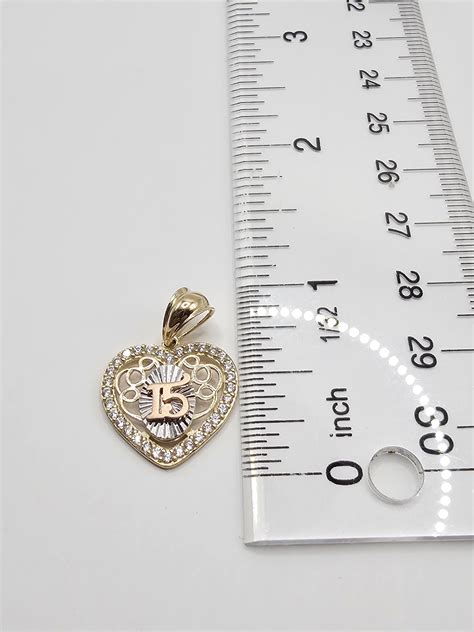 14k Gold Pendant Quinceañera Jessyjewelryshop