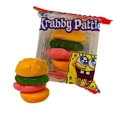 Spongebob Squarepants Krabby Patties Gummy Candy 508 Oz Bag All