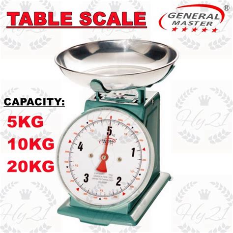 Ready Stock General Master Weighing Scale Table Scale Dial Spring