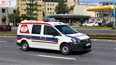 Alarmowo Ambulans T Volkswagen Caddy AMZ Transport Medyczny