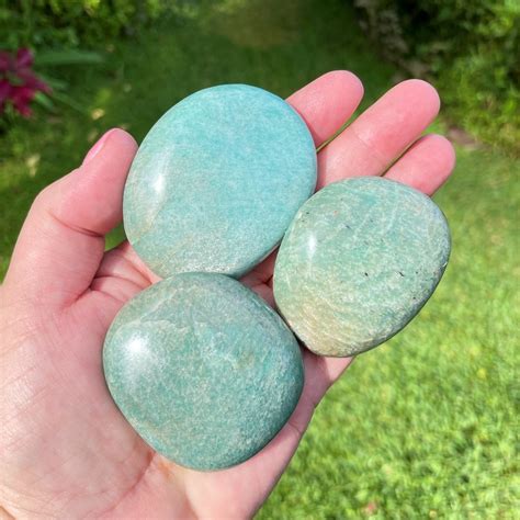 Buy And Amazonite Palm Stone So Lovely To Use The Rock Crystal Shop