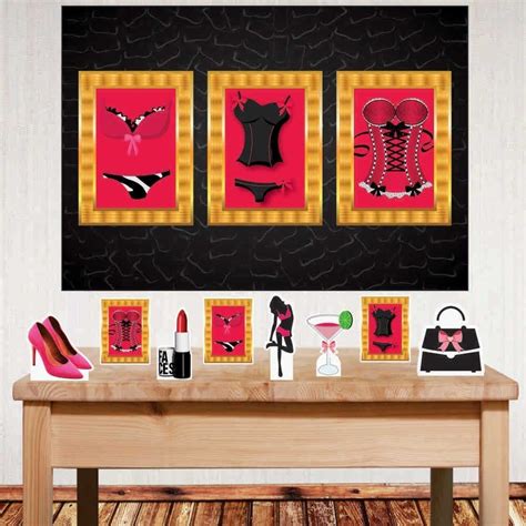 Kit Painel Chá Lingerie Displays Decoração Chá De Lingerie Parcelamento sem juros