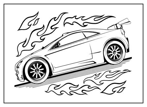 Desenhos De Carros Da Hot Wheels Para Colorir Bora Colorir