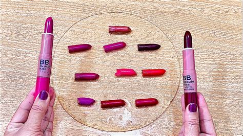 Lipstick Slime Colouring Mixing Lipstick Into Slime So Satisfying