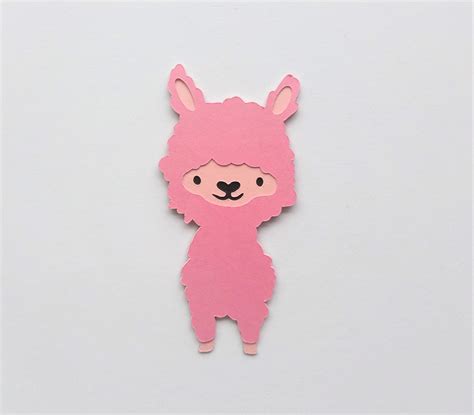 Llama Die Cut Llama Cutout Alpaca Decoration Set of 4 - Etsy