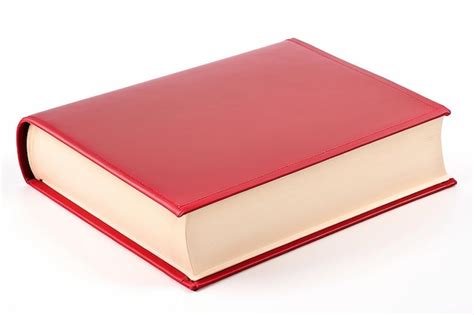 Premium Ai Image Single Red Book Isolated On White Background