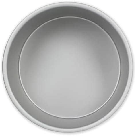 PME RND084 Anodised Aluminium Round Cake Pan 8 X 4 Inch Deep Silver