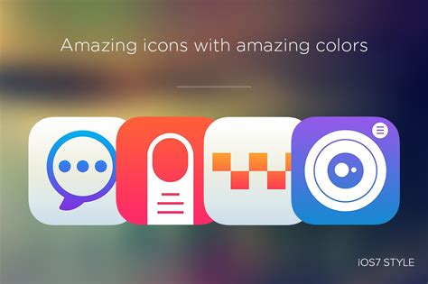 Awesome icons with awesome colors | Pre-Designed Photoshop Graphics ...