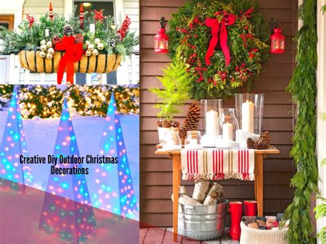 Creative Diy Outdoor Christmas Decorations Drdclassichome