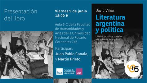 Presentación del libro Literatura argentina y política en Rosario