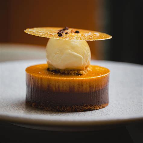 Dark Chocolate And Salted Caramel Delice Peanut Brittle Milk Sorbet