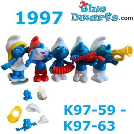 Smurf Ferrero Complete Music Set Kinder Suprise Figurines