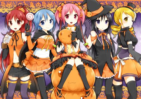 Anime Girls Halloween Wallpapers Wallpaper Cave