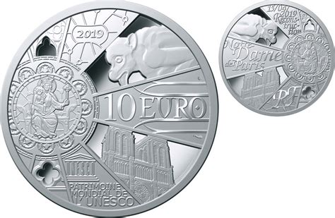 FRANKREICH 10 Euro Silber PP 2019 Wiederaufbau Kathedrale Notre Dame