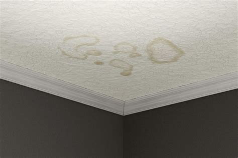 how to fix water spots on ceiling