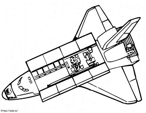 Printable Space Shuttle Coloring Page