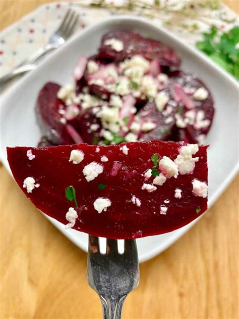 Greek Beet Salad Patzarosalata Fed By Sab