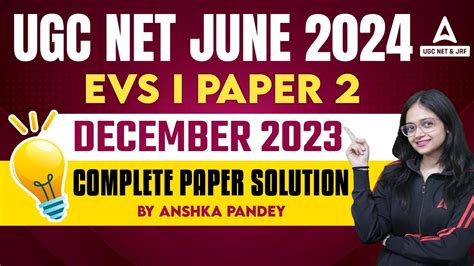 Ugc Net Evs Pyq Ugc Net Evs Classes Ugc Net Paper By Anshika