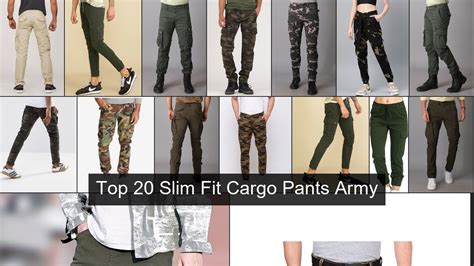 Top Slim Fit Cargo Pants Army Ideas Youtube