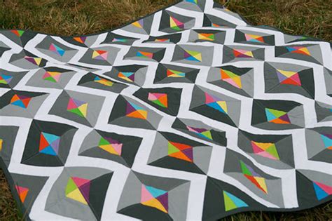 Modern Quilt Pattern Prism Pdf Etsy