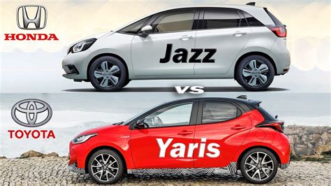 2022 Honda Jazz Crosstar Vs 2022 Toyota Yaris Hatchback Visual