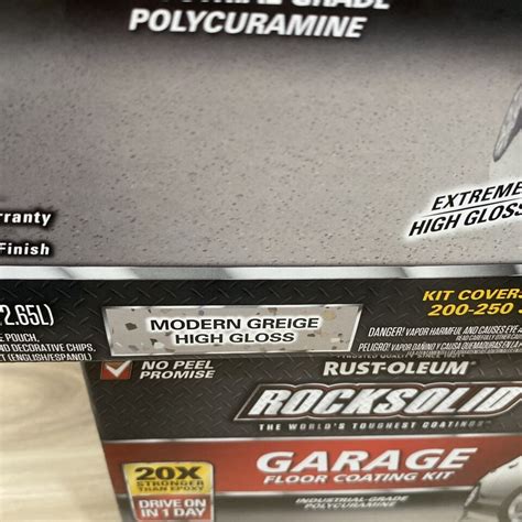 Rust Oleum 381086 RockSolid Polycuramine Floor Coating Modern Greige 1