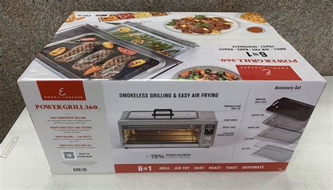 Emeril Lagasse Power Grill 360 6 In 1 Grill Air Fry Bake Roast Toast Dehydrate Ebay