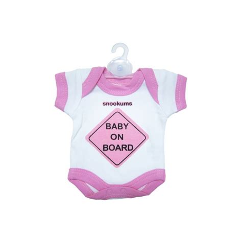 Buy The Baby On Board Babygrow Sign Pink From Babies R Us Online