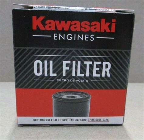 Oem Kawasaki Engine Oil Filter 49065 0724 Replaces 49065 7010 Made In