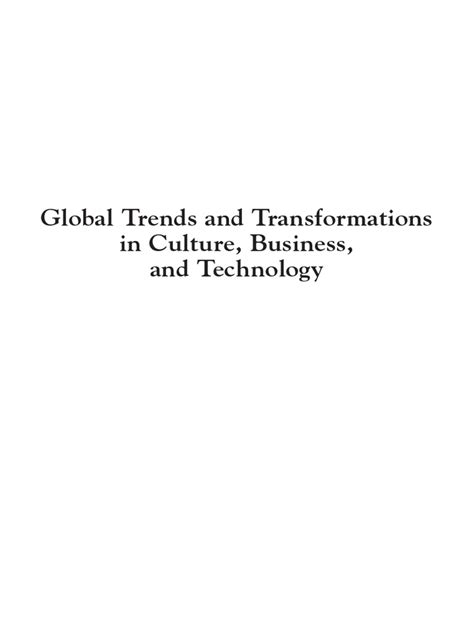 global trends  transformations  culture business  technology