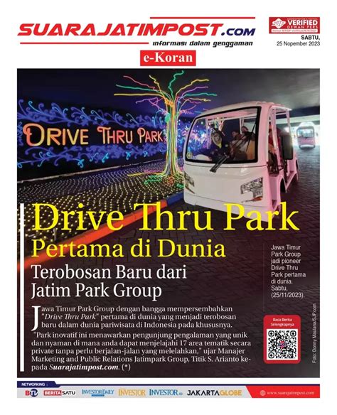 Drive Thru Park Pertama Di Dunia Jawa Timur Park Group Suara Jatim Post