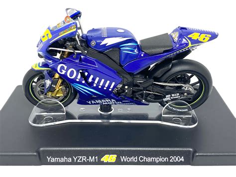 1 18 Scale Valentino Rossi Yamaha YZR M1 Moto GP Bike 04 Moto GP World