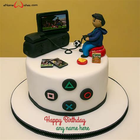 Gaming Birthday Cake With Name Name Birthday Cakes Write Name On