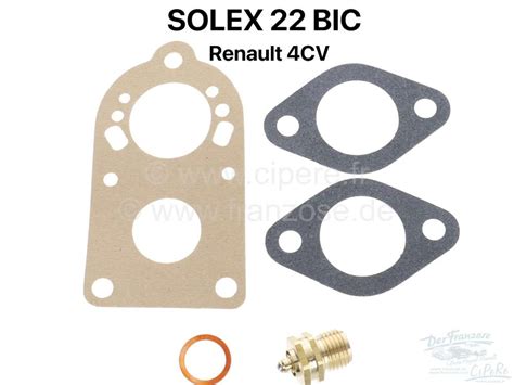 Vergaser Dichtsatz Solex 22 BIC Passend für Renault 4CV