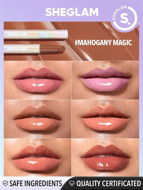 SHEGLAM Pout Perfect Shine Lip Plumper Mahogany Magic Moisturizing