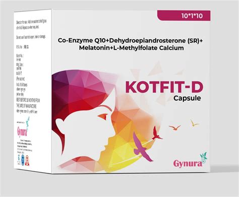Co Enzyme Q10 Dehydroepiandrosterone Melatonin Methylfolate Calcium
