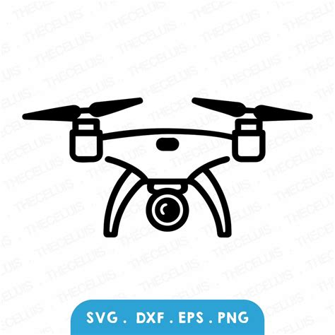 Drone Svg Dxf Eps Png File Vinyl Cutting File Digital File Uav