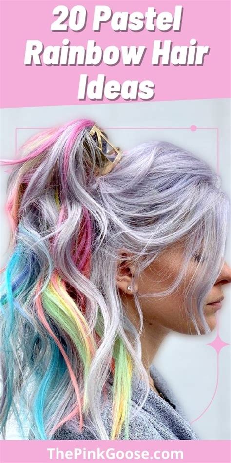 20 Pretty Pastel Rainbow Hair For You