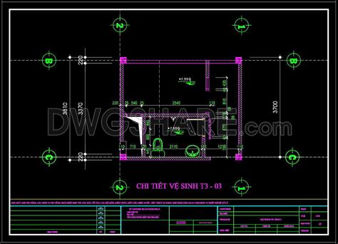 190. WC Layout Plan and elevations details CAD drawings download