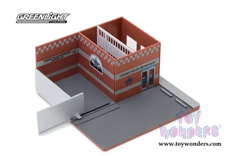 Greenlight Diorama Mechanic S Corner Hot Pursuit Central Command City Of Chicago Police