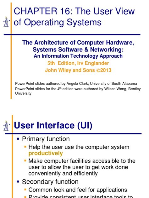 chapter   user view  operating systems  graphical