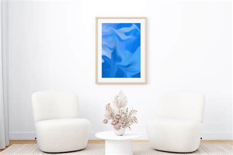 Light Blue Abstract Art Paintings Set of Three 3 for - Etsy