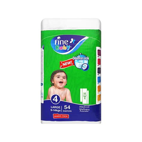 Fine Baby Large 04 Jumbo Pack Diapers 54s Springs Stores Pvt Ltd