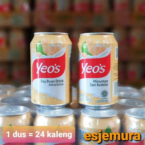 Jual Yeos Soy Bean Soya Bean Susu Kedelai Per Dus Isi 24 Kaleng Shopee Indonesia