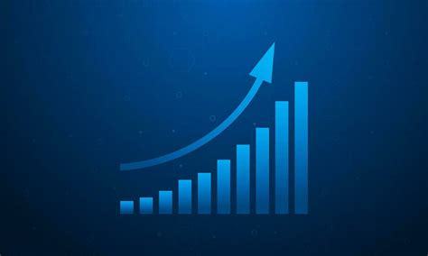 illustration of Business Growth Graph Chart Rising And Success Arrow ...