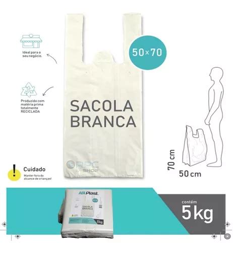 Sacola Plastica Refor Ada Branca X Kg Parcelamento Sem Juros