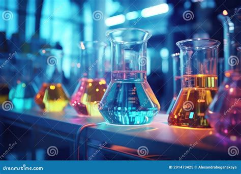 Attrezzature Di Laboratorio Per Vari Esperimenti Illustrazione Di Stock