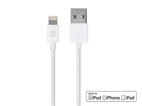 Monoprice Select Series Apple Mfi Certified Lightning To Usb Charge And Sync Cable 10 Feet