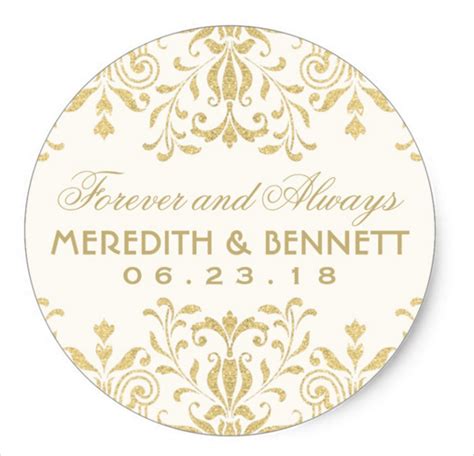 Wedding Sticker Template